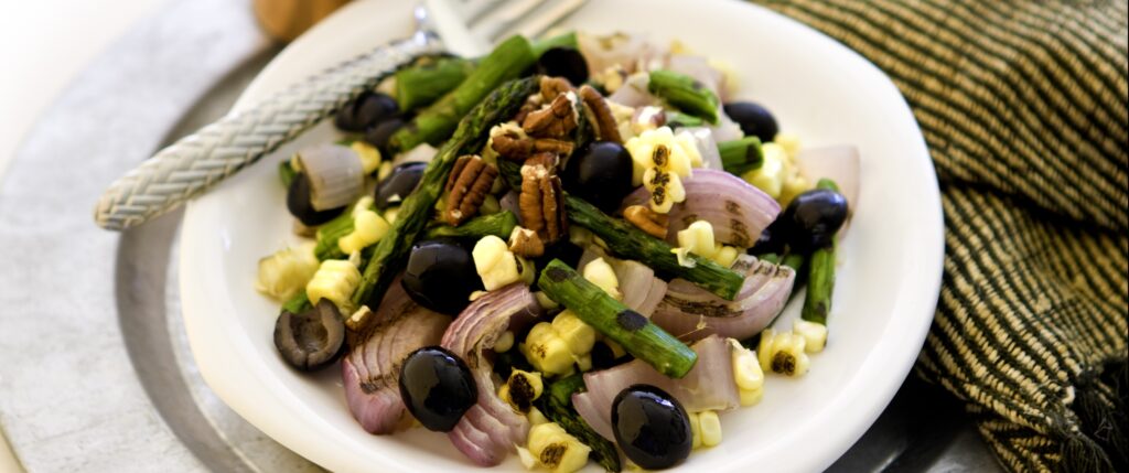 Grilled Summer Corn Salad - California Ripe Olives