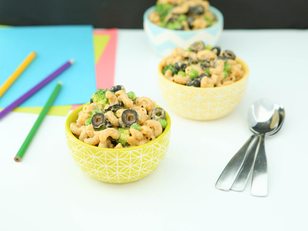 Mac ‘n Cheese with Olives, Peas & Broccoli - California Ripe Olives