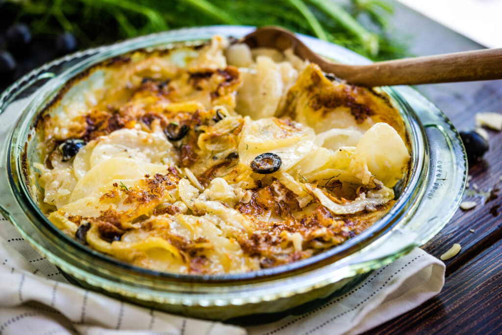 Easy Potato Gratin with Fennel and California Ripe Olives - California Ripe Olives