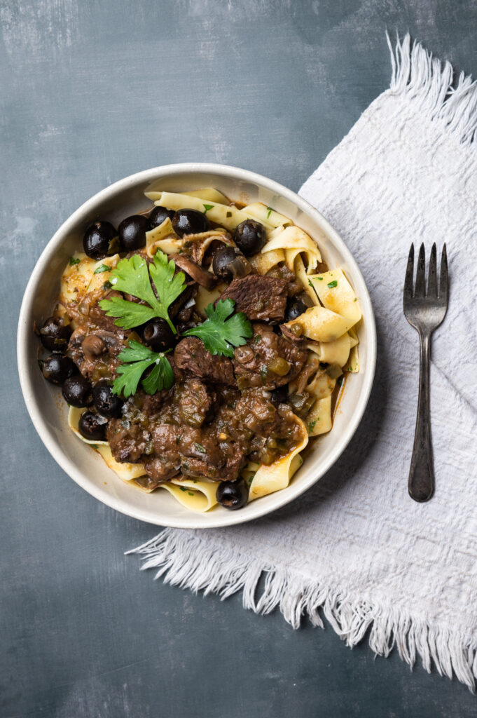 Hunter's Style Pappardelle - California Ripe Olives