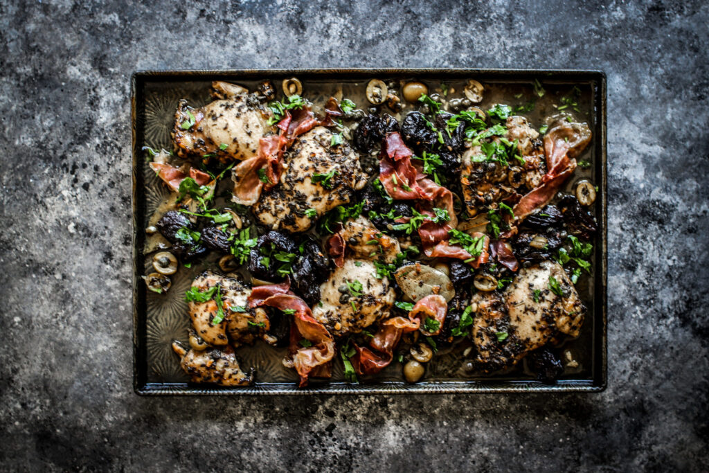 Marbella Style One-Pan Chicken - California Ripe Olives